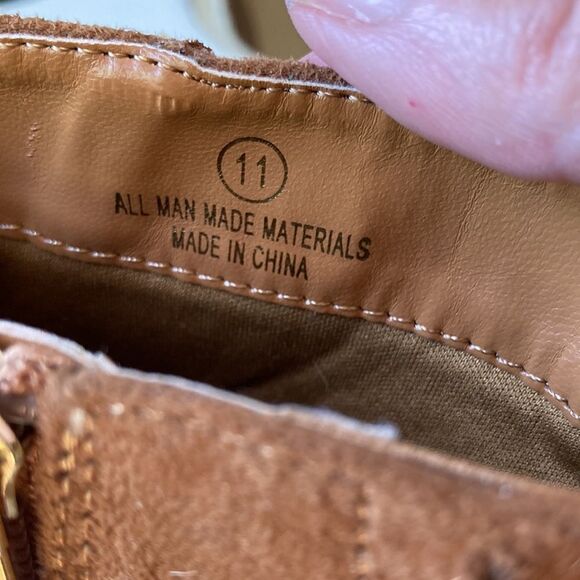 NWNB Misbehave Faux Suede Boho Western Festival Booties Size 11 - Picture 5 of 11